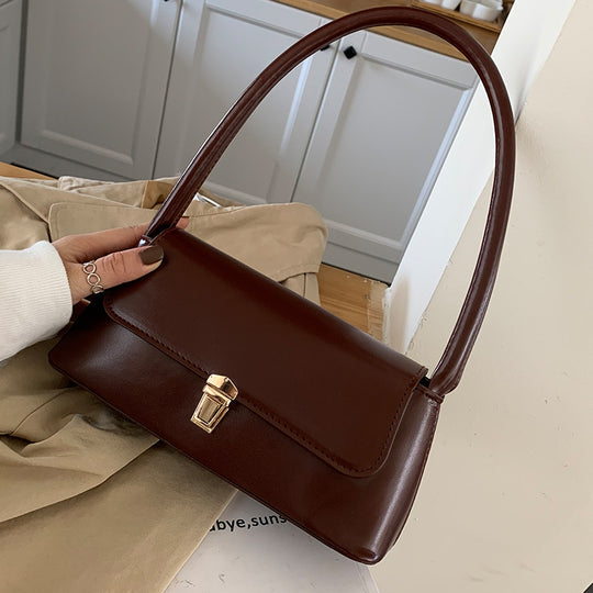 Damen elegante Handtasche mit klassischem Klappverschluss Nord Taschen