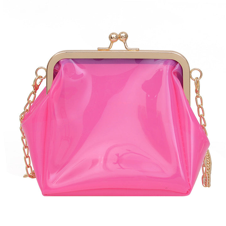 Damen transparente Handtasche mit goldenen Akzenten Nord Taschen