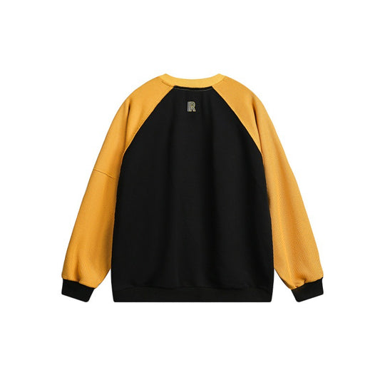 Unisex Oversize-Sweatshirt mit Raglanärmeln, Kontrasteinsätzen und Grafikprint Nord Taschen