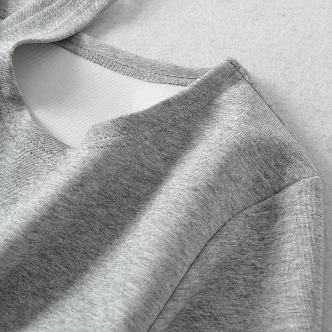 Damen Cropped Sweatshirt mit Neckholder, Cold-Shoulder und Wickeloptik Nord Taschen