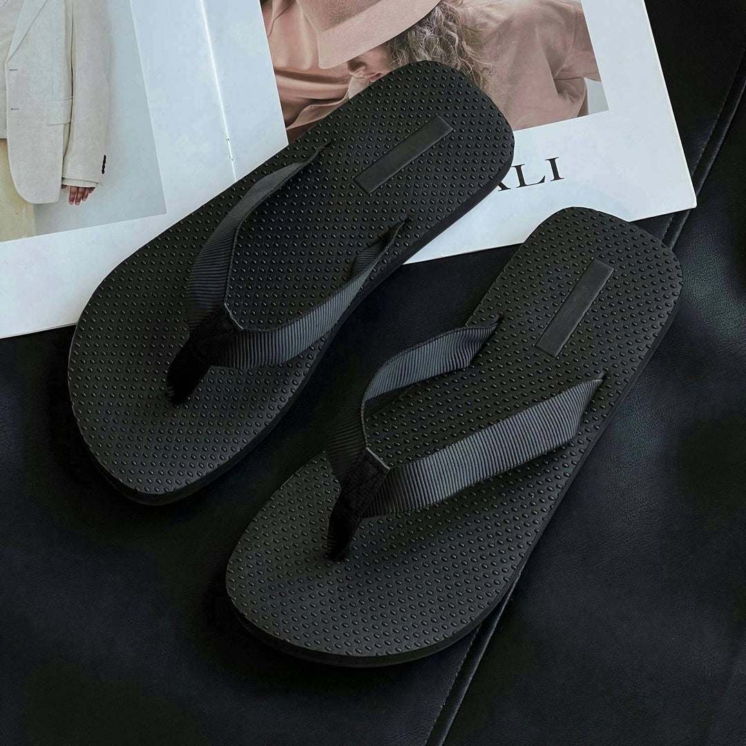 Damen Bequeme Zehentrenner-Sandalen mit rutschfester Sohle