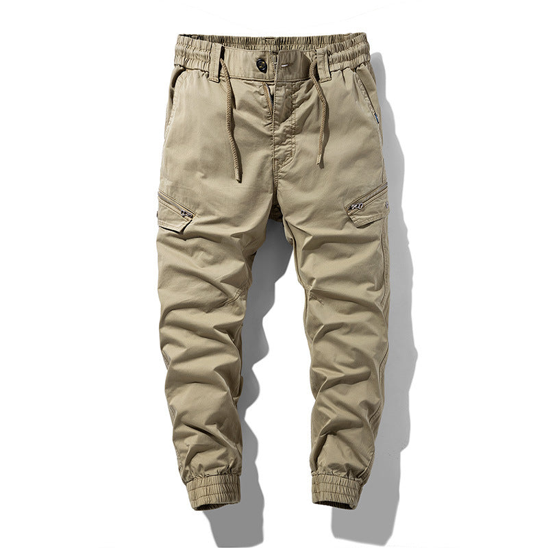 Herren Multifunktionale Cargo-Jogginghose mit Tunnelzugbund, Reißverschluss-Taschen und geripptem Knöchelbündchen Nord Taschen
