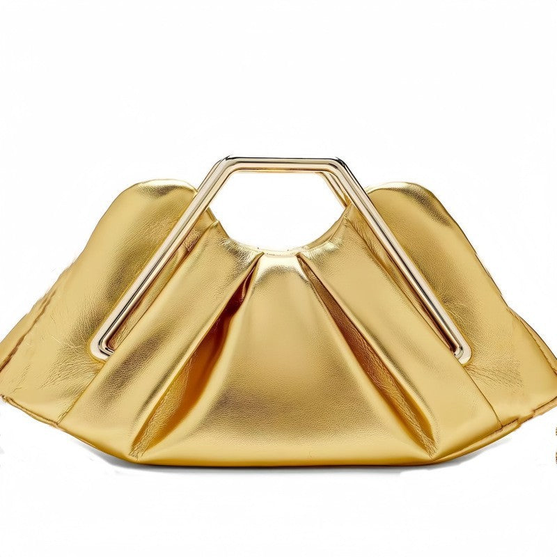 Damen Designer Clutch mit innovativem Drapé Nord Taschen