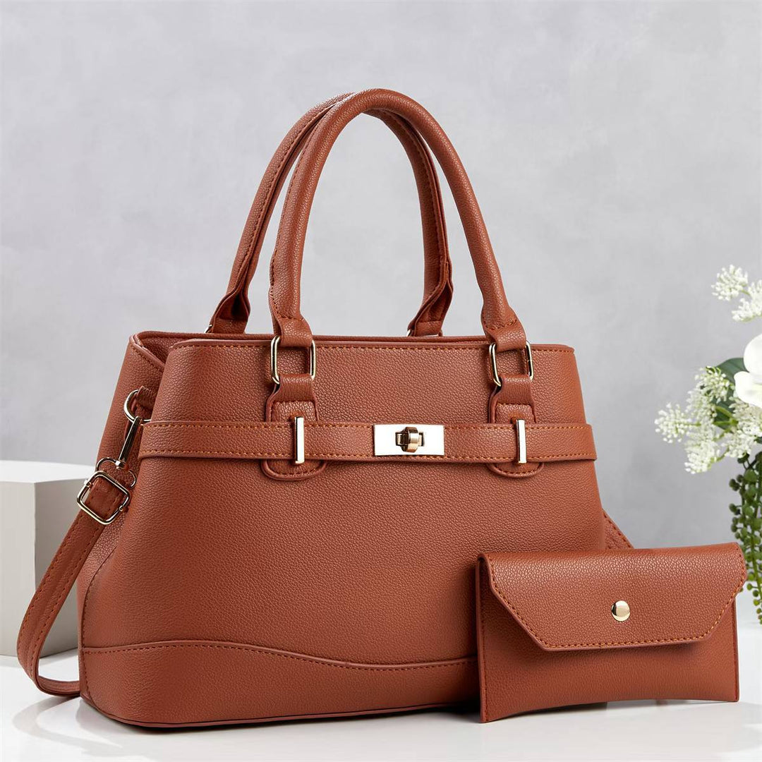 Damen stilvolle Handtasche mit abnehmbarem Portemonnaie Nord Taschen
