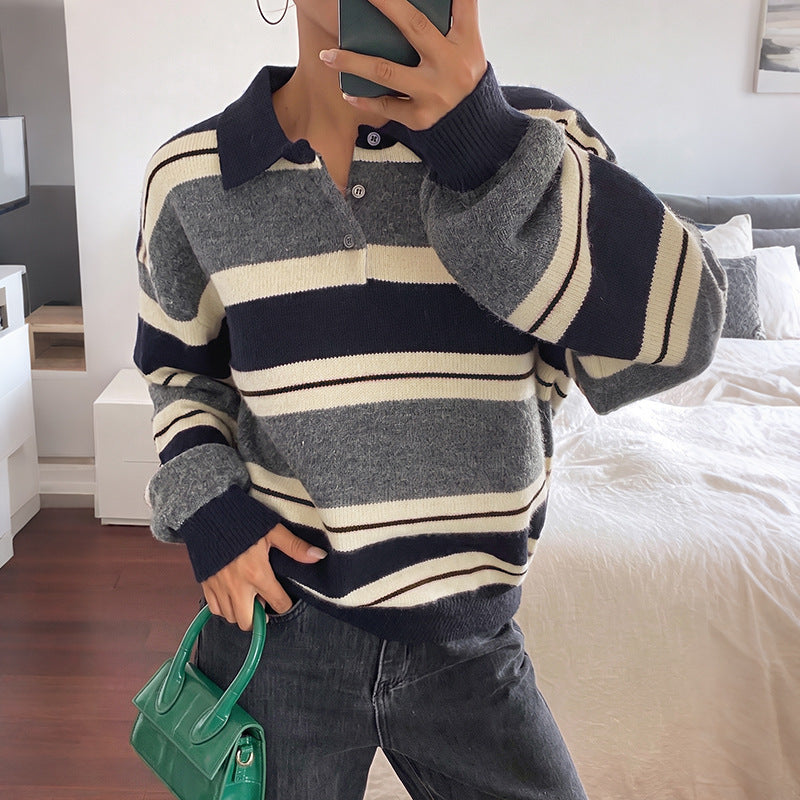 Damen kuscheliger Strickpullover Nord Taschen