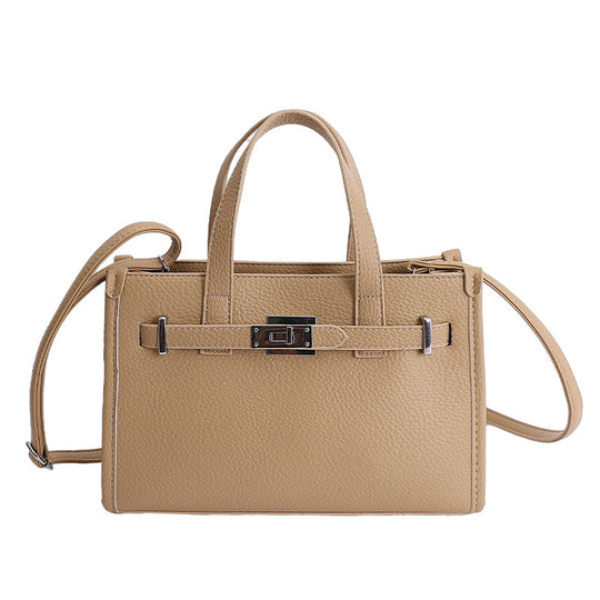 Damen elegante Handtasche mit strukturiertem Kunstleder und geräumigem Innenfach Nord Taschen