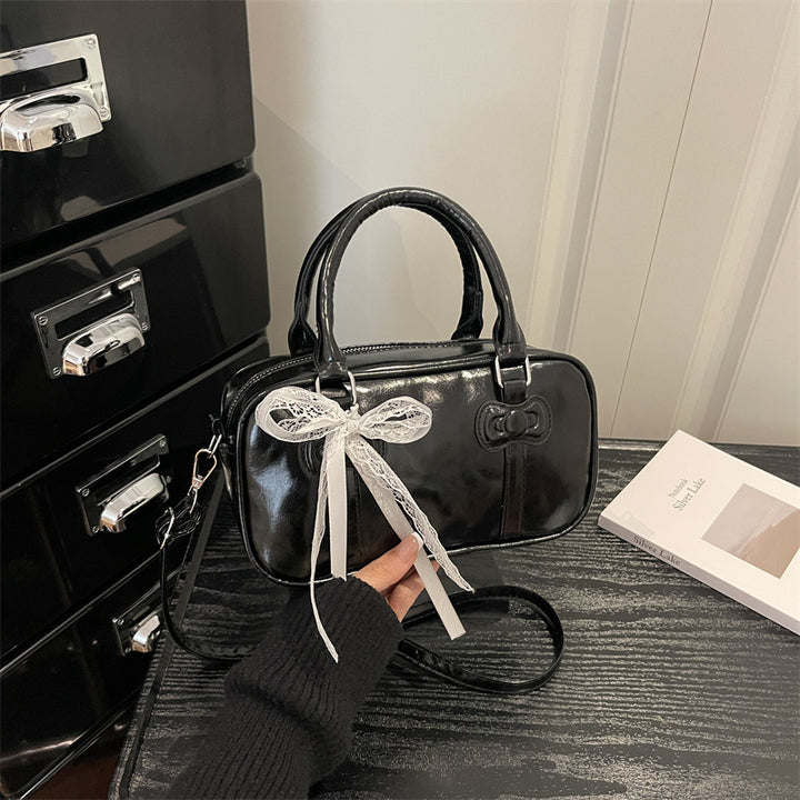 Damen elegante Umhängetasche mit Schleifenakzent Nord Taschen