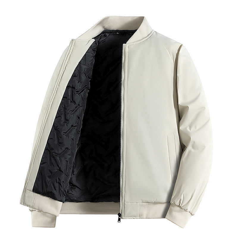 Herren Minimalistische Tech-Bomberjacke mit thermoisolierter Stepp-Innenlage und verdecktem Reißverschluss Nord Taschen