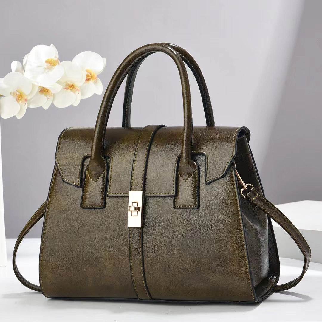 Damen strukturierte Handtasche mit abnehmbarem Schulterriemen Nord Taschen