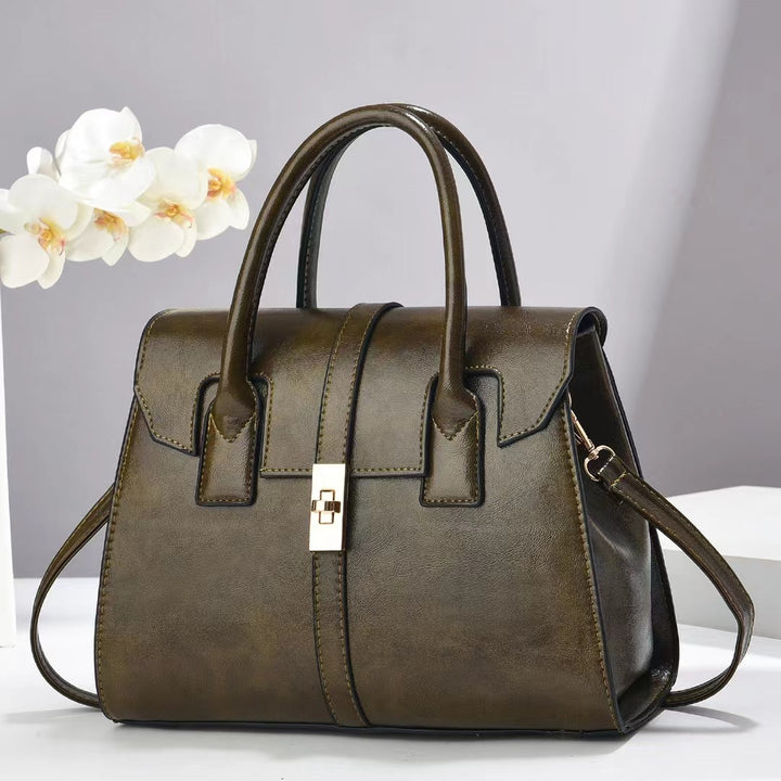 Damen strukturierte Handtasche mit abnehmbarem Schulterriemen Nord Taschen