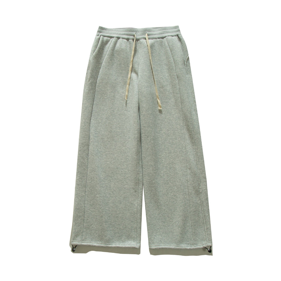 Damen Weite Sweat-Culotte mit Kordelzug, Ziernähten und verstellbarem Saum Nord Taschen