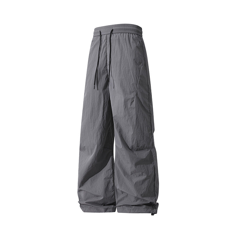 Unisex Weite technische Nylon-Hose mit Kordelzug und verstellbarem Saum Nord Taschen