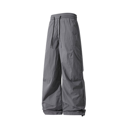 Unisex Weite technische Nylon-Hose mit Kordelzug und verstellbarem Saum Nord Taschen