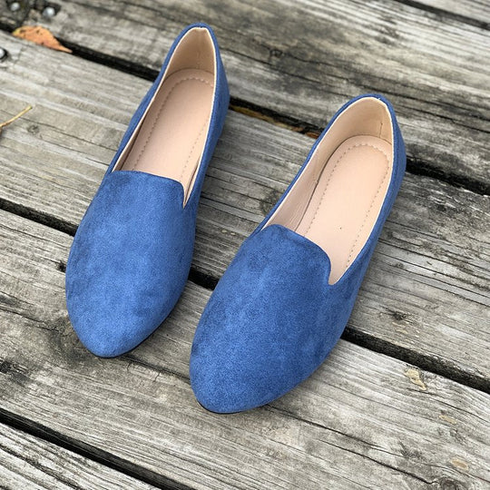 Damen Mokassins mit eleganter Schnittform aus hochwertigem Wildleder
