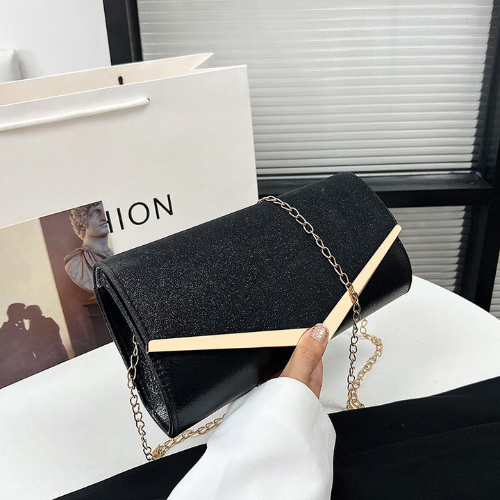 Damen elegante Clutch-Tasche mit Glitzer-Akzent Nord Taschen