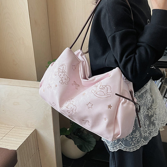 Damen Hobo-Tasche mit verspieltem Tiermotiv und großzügigem Innenraum Nord Taschen