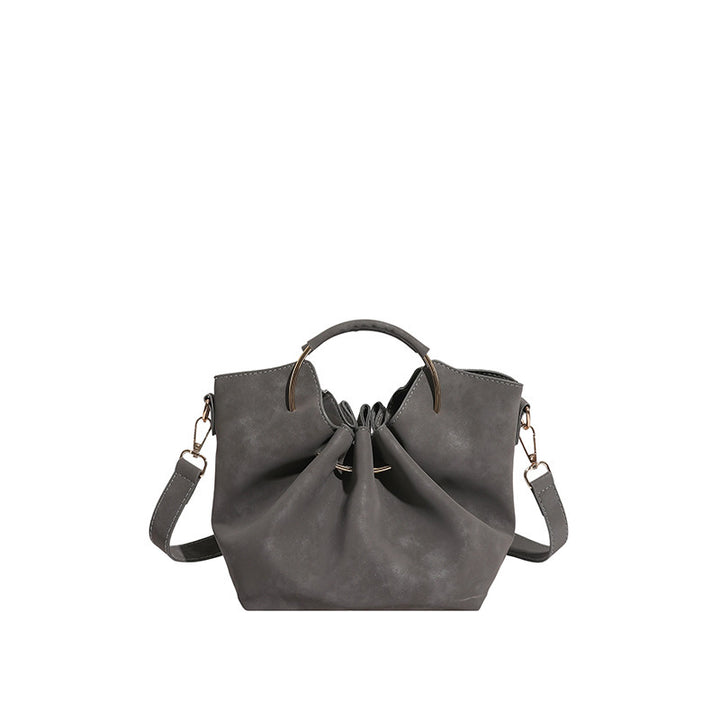 Damen Hobo-Tasche mit elegantem Raffung und stilvollem Metallhenkel Nord Taschen