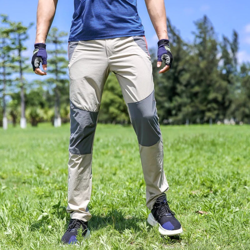 Herren  leichte Stretch-Outdoorhose mit verstärkten Knien und ergonomischer Bewegungspasse Nord Taschen