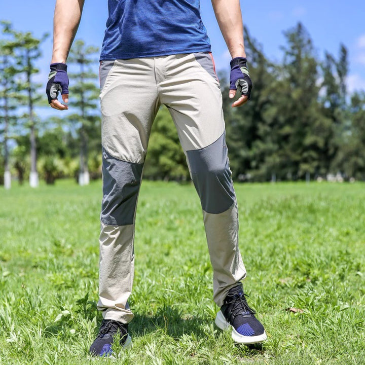 Herren  leichte Stretch-Outdoorhose mit verstärkten Knien und ergonomischer Bewegungspasse Nord Taschen
