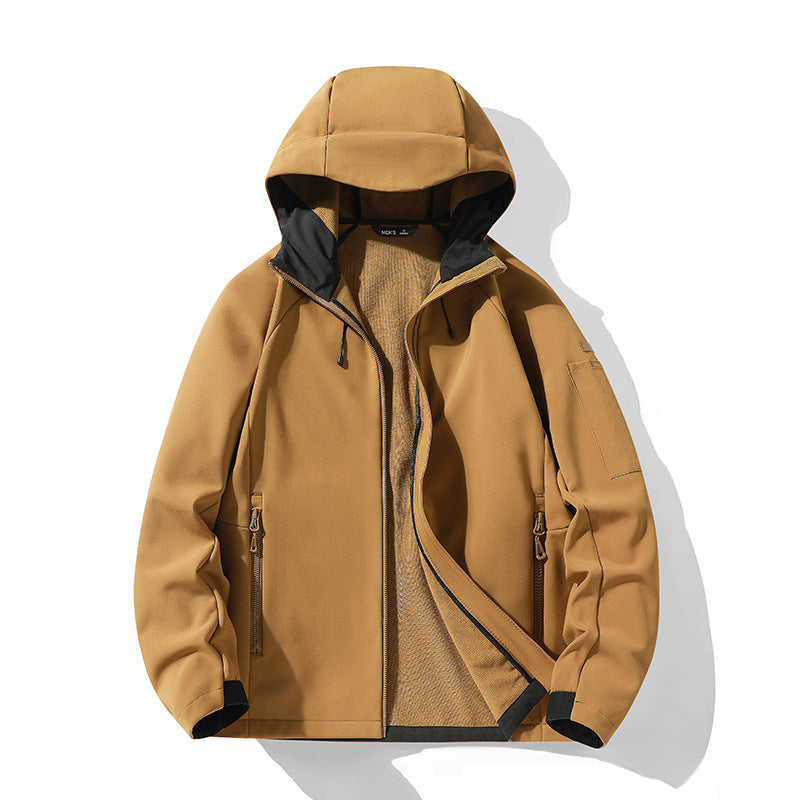 Damen Softshelljacke mit Kapuze und Fleece-Innenfutter, winddicht wasserabweisend Nord Taschen