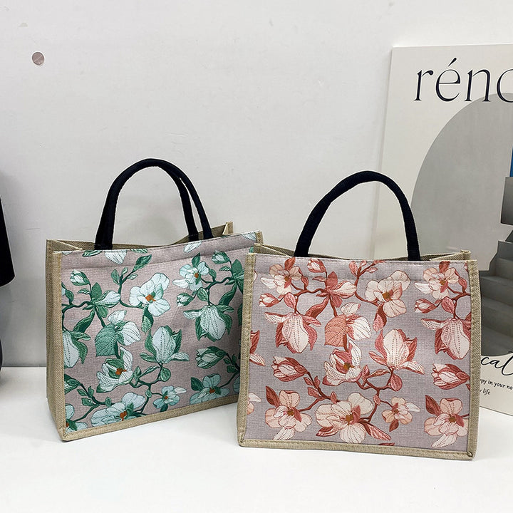 Damen elegante Tragetasche mit floralem Design Nord Taschen
