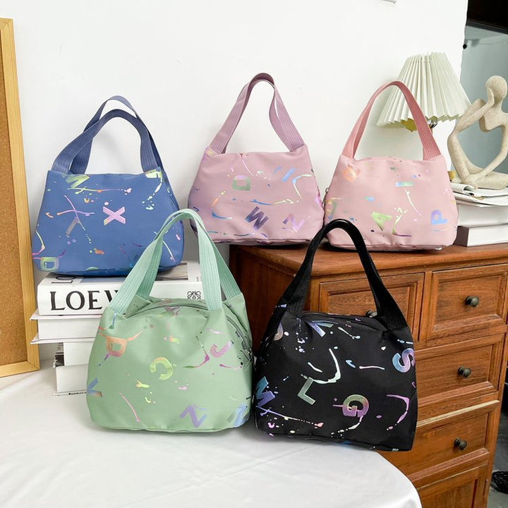 Damen modische Umhängetasche mit buntem Muster und praktischem Tragegurt Nord Taschen