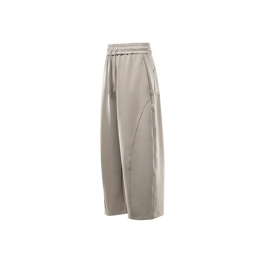 Damen Weite Sweat-Hose mit hoher Taille, Kordelzug und Eingrifftaschen Nord Taschen