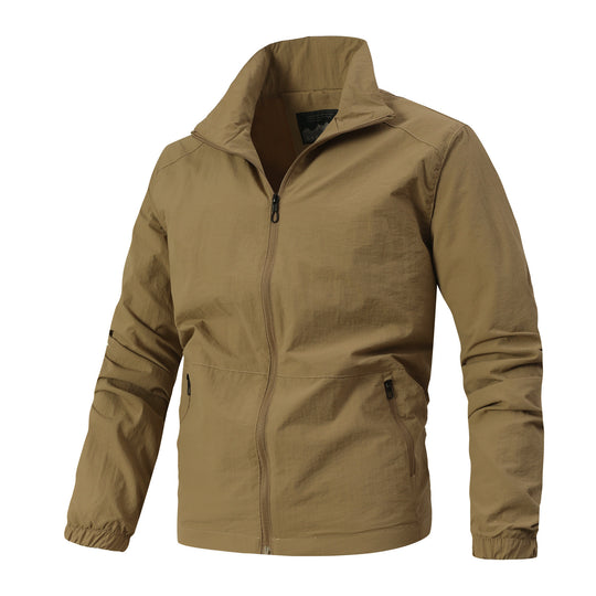 Herren Leichte Softshelljacke mit Stehkragen, winddichter Membran und Reißverschlusstaschen Nord Taschen