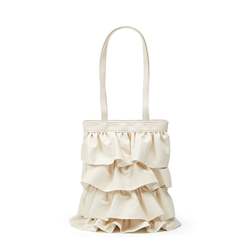 Damen Handtasche mit voluminösem Rüschendesign Nord Taschen
