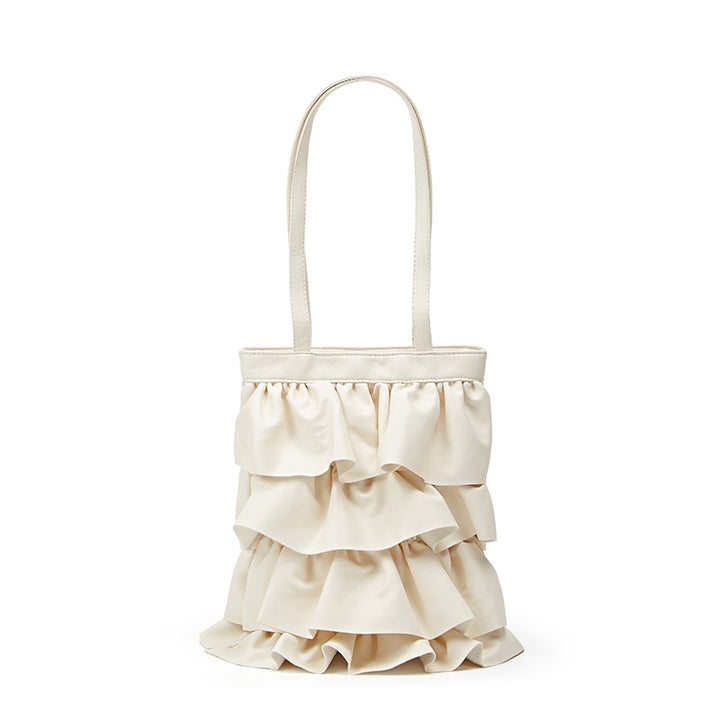 Damen Handtasche mit voluminösem Rüschendesign Nord Taschen