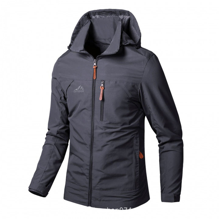 Herren  leichte wasserabweisende Softshelljacke mit Kapuze und Sicherheitsreißverschluss Nord Taschen