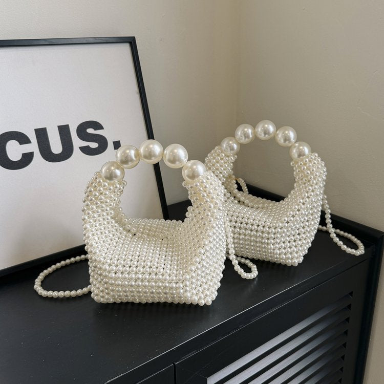 Damen perlverzierte Mini-Handtasche Nord Taschen