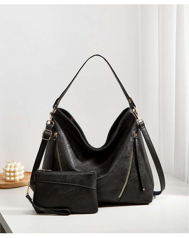 Damen Hobo-Tasche mit luxuriösem Kunstleder und geräumiger Innenaufteilung Nord Taschen