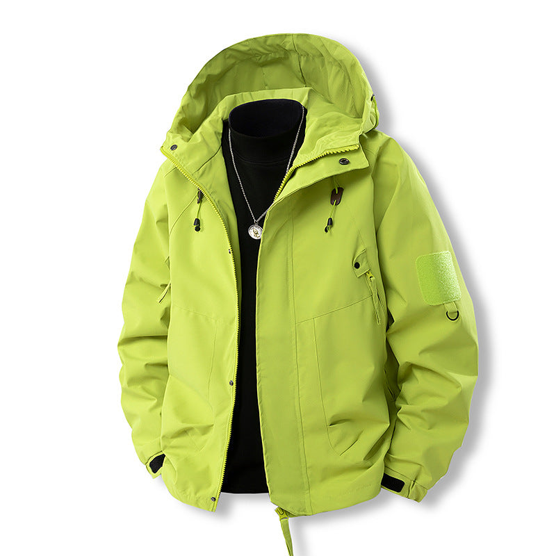 Herren Outdoor- und Freizeitjacke mit verstellbarem Kapuzenkragen und praktischen Taschen