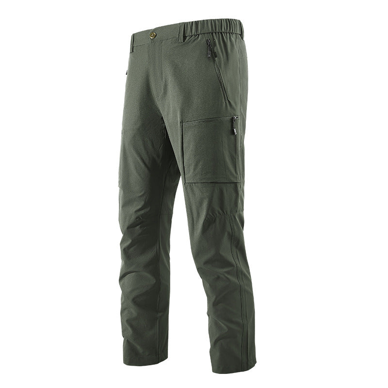 Herren Multifunktionale Cargo-Reisehose mit elastischem Bund, Reißverschlusstaschen und Knieverstärkung Nord Taschen