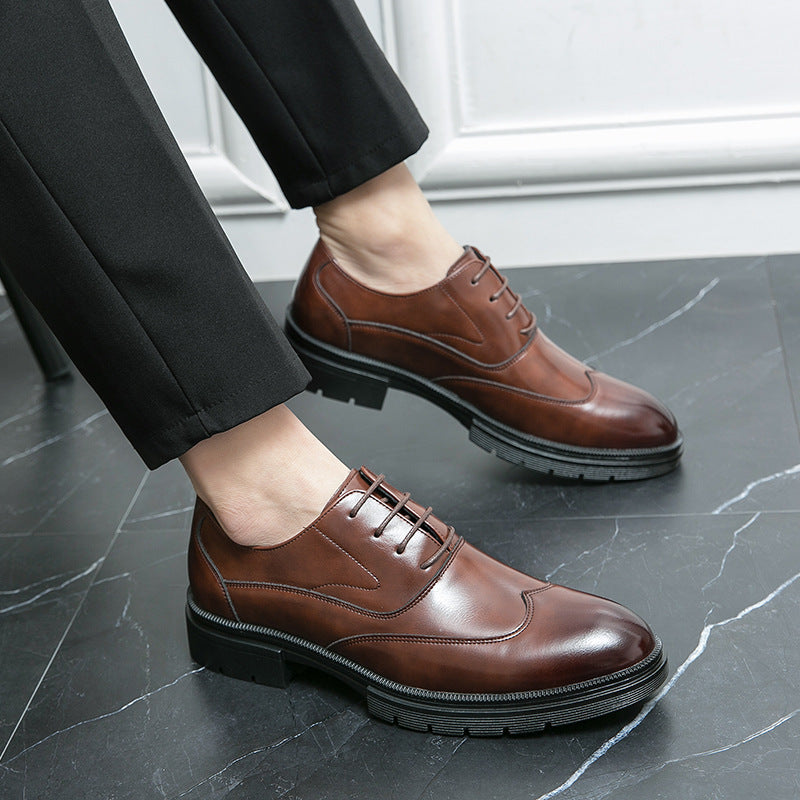 Damen Elegante Schnürschuhe mit hochwertigem Leder und rutschfester Sohle