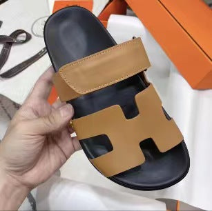 Damen Bequeme Zehentrenner-Sandalen mit breiten Riemen und rutschfester Sohle Nord Taschen