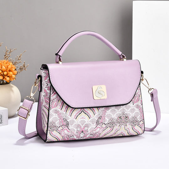 Damen Handtasche mit elegantem floralem Design und abnehmbarem Schulterriemen Nord Taschen