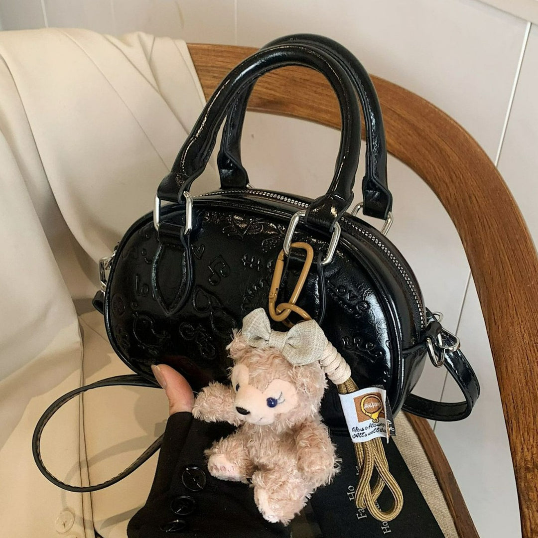 Damen Praktische Handtasche mit süßem Anhänger Nord Taschen