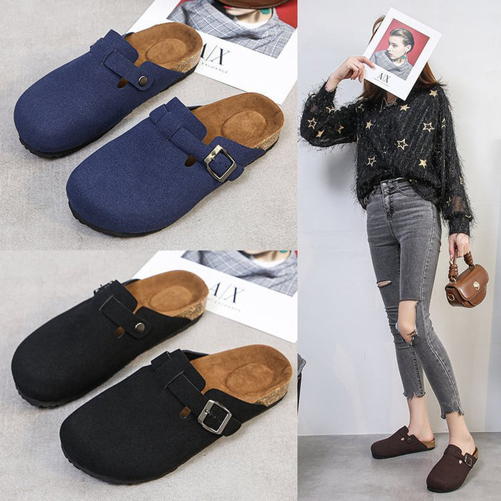 Damen Bequeme Clogs mit verstellbarem Riemen und anatomischem Fußbett