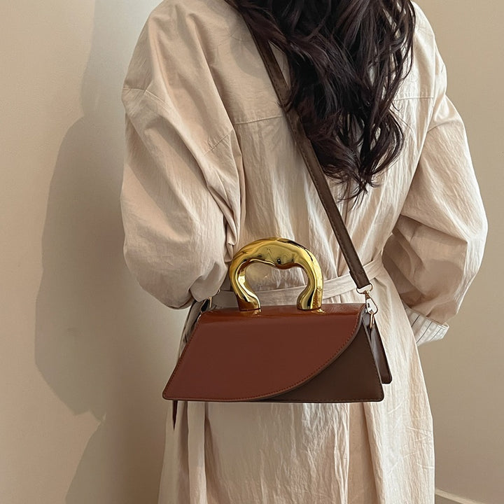 Damen Handtasche mit elegantem Goldgriff Nord Taschen