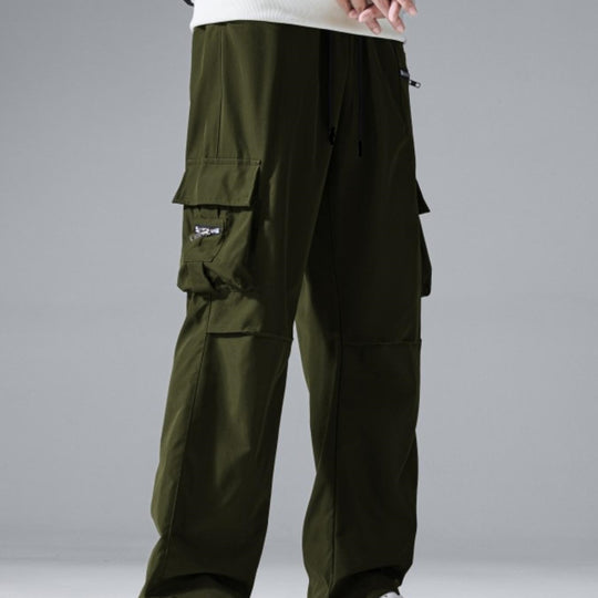 Herren Baggy‑Utility‑Cargohose mit Mehrfachtaschen, verstärkten Knieeinsätzen & Kordelbund Nord Taschen