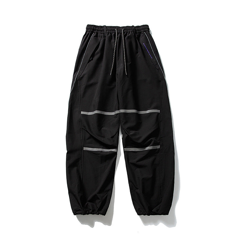 Herren Technische Cargo-Jogginghose mit Tunnelzug, Knieeinsätzen und elastischen Bündchen Nord Taschen