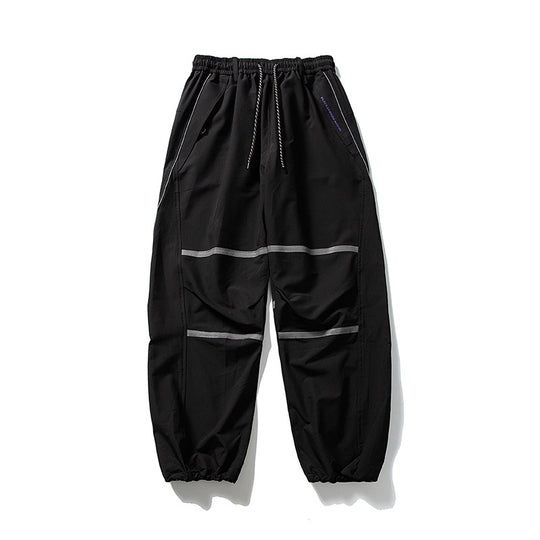 Herren Technische Cargo-Jogginghose mit Tunnelzug, Knieeinsätzen und elastischen Bündchen Nord Taschen