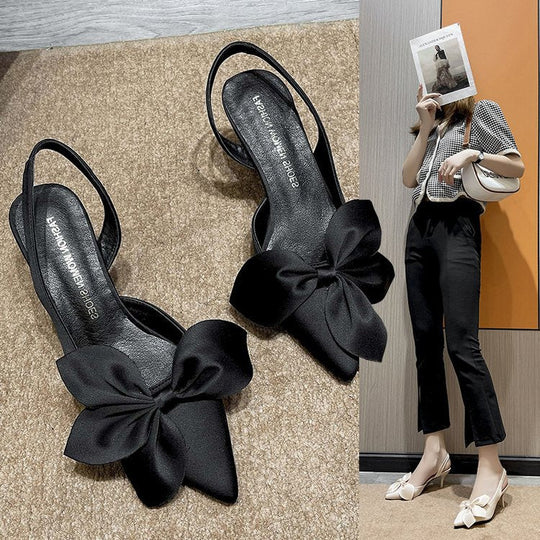 Damen elegante Slingback-Pumps mit Zierflügeln Nord Taschen