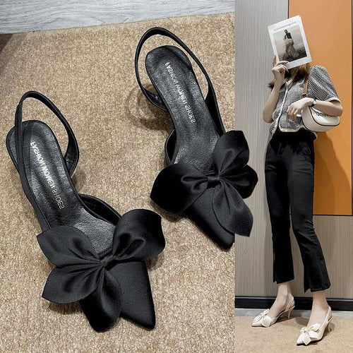 Damen elegante Slingback-Pumps mit Zierflügeln Nord Taschen
