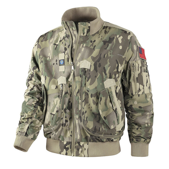 Herren Futuristische Bomberjacke Nord Taschen
