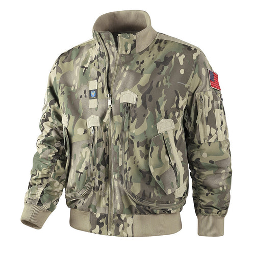 Herren Futuristische Bomberjacke Nord Taschen