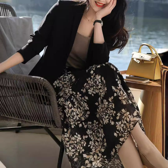 Damen Eleganter Blazer mit feinem Stoff Nord Taschen