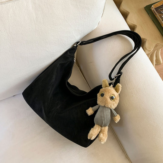 Damen elegante Hobo-Tasche aus softem Leder Nord Taschen
